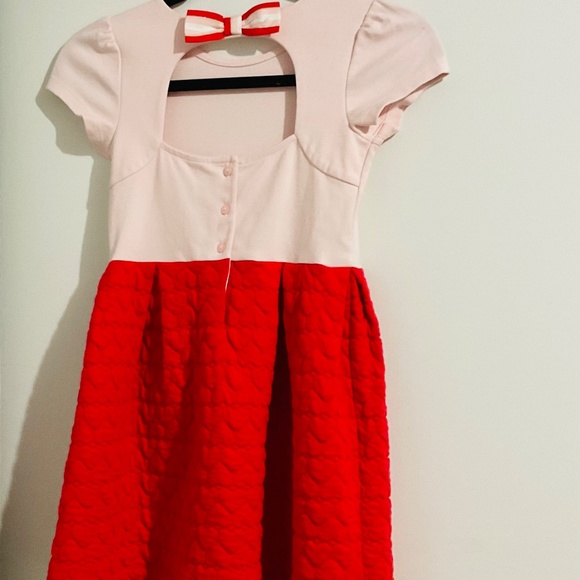 Janie & Jack quilted heart Valentine dress girl size 7 - Picture 4 of 6